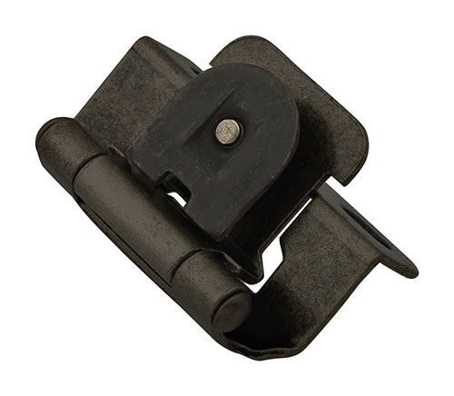 Cabinet Hinges | 1/2″ Overlay Single Demountable Self Closing Cabinet Hinge – PAIR (Black Iron) Cabinet Hinges Cabinet Hinges