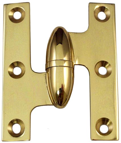 Cabinet Hinges | 2-1/2″ (64mm) x 2″ (51mm) Olive Knuckle Hinge Cabinet Hinges Black-Matte/Brass-Antique/Brass-Polished/Brass-Polished - Lifetime/Brass-Unlacquered/Bronze-Oil Rubbed/Chrome-Polished/Chrome-Satin/Nickel-Antique/Nickel-Polished/Nickel-Satin