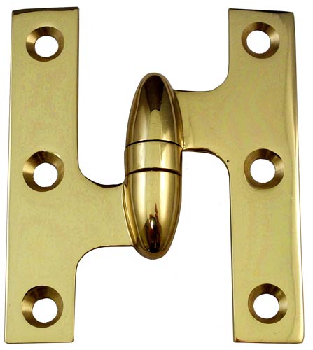 Cabinet Hinges | 3″ (76mm) x 2-1/2″ (64mm) Olive Knuckle Hinge Cabinet Hinges Black-Matte/Brass-Antique/Brass-Polished/Brass-Polished - Lifetime/Brass-Unlacquered/Bronze-Oil Rubbed/Chrome-Polished/Chrome-Satin/Nickel-Antique/Nickel-Polished/Nickel-Satin