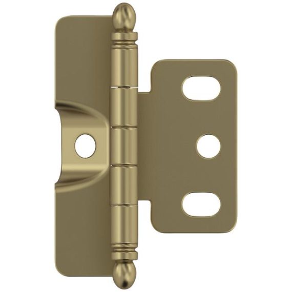 Cabinet Hinges | 3/4″ Full Inset Full Wrap Non-Self Closing Cabinet Hinge With Ball Tips – EACH Cabinet Hinges Black-Matte/Brass-Antique/Bronze-Oil Rubbed/Champagne Bronze/Golden Champagne/Nickel-Satin