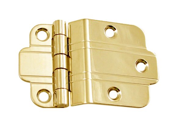 Cabinet Hinges | 3/8in. Offset Non-Self Closing Cabinet Hinge – EACH (Unlacquered Polished Brass) Cabinet Hinges Cabinet Hinges