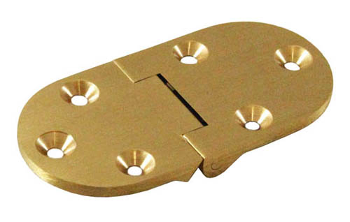 Cabinet Hinges | Butler Tray Hinge – Round Ends – EACH (Satin Brass) Furniture Cabinet Hinges