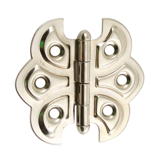 Cabinet Hinges | Flush Mount Non-Self Closing Cabinet Hinge – PAIR (Polished Nickel) Cabinet Hinges Cabinet Hinges