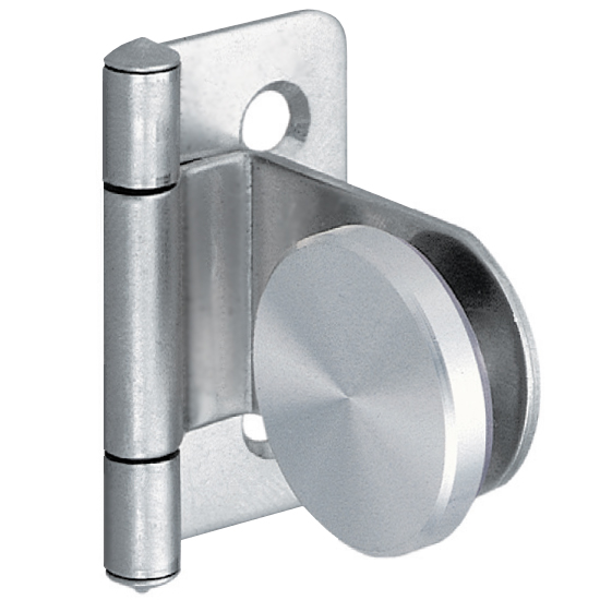 Cabinet Hinges | Inset Partial Wrap Non-Self Closing Glass Door Hinge – EACH (Satin Stainless Steel) Cabinet Hinges Cabinet Hinges