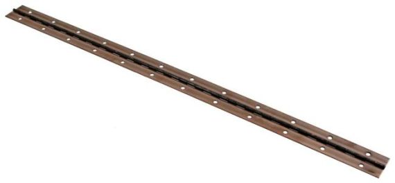 Cabinet Hinges | Larson Medium-Gauge Steel 1-1/2″ (38mm) x 48″ (1219mm) Continuous Piano Hinge- EACH (Antique Copper/Bronze) Cabinet Hinges Cabinet Hinges