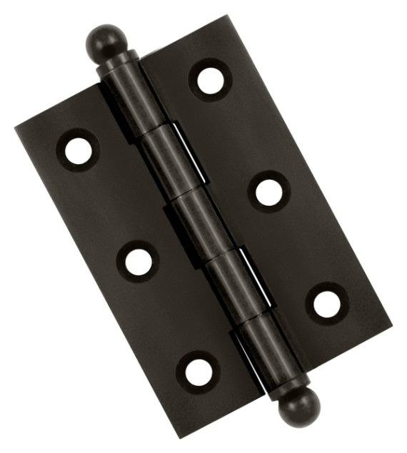 Cabinet Hinges | Solid Brass 2-1/2″ (64mm) x 1-11/16″ (43mm) Flush/Full Inset Non-Self Closing Ball Tip Cabinet Hinge Cabinet Hinges Black-Matte/Brass-Antique/Brass-Polished/Brass-Polished - Lifetime/Brass-Unlacquered/Bronze-Oil Rubbed/Chrome-Polished/Chrome-Satin/Nickel-Antique/Nickel-Polished/Nickel-Satin