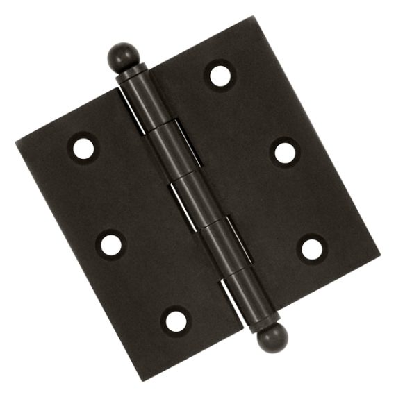 Cabinet Hinges | Solid Brass 2-1/2″ (64mm) x 2-1/2″ (64mm) Flush/Full Inset Non-Self Closing Ball Tip Cabinet Hinge Cabinet Hinges Black-Matte/Brass-Antique/Brass-Polished/Brass-Polished - Lifetime/Brass-Unlacquered/Bronze-Oil Rubbed/Chrome-Polished/Chrome-Satin/Nickel-Antique/Nickel-Polished/Nickel-Satin