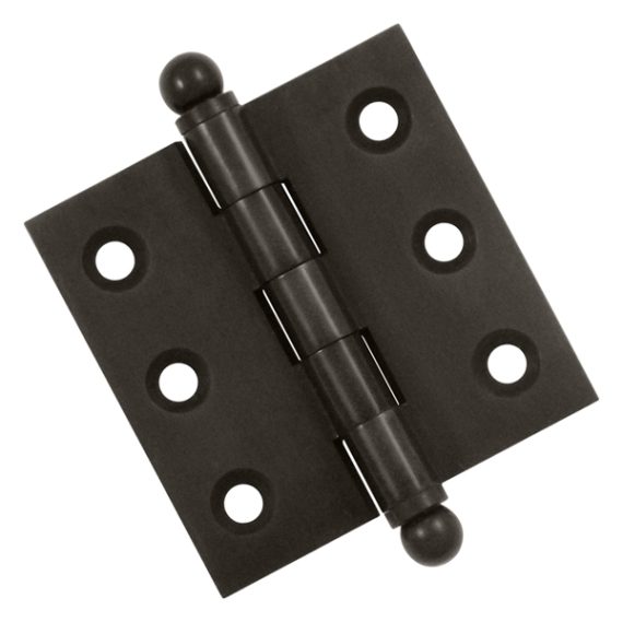 Cabinet Hinges | Solid Brass 2″ (51mm) x 2″ (51mm) Flush/Full Inset Non-Self Closing Ball Tip Cabinet Hinge Cabinet Hinges Brass-Antique/Brass-Polished/Brass-Polished - Lifetime/Brass-Unlacquered/Bronze-Oil Rubbed/Chrome-Polished/Chrome-Satin/Nickel-Antique/Nickel-Polished/Nickel-Satin