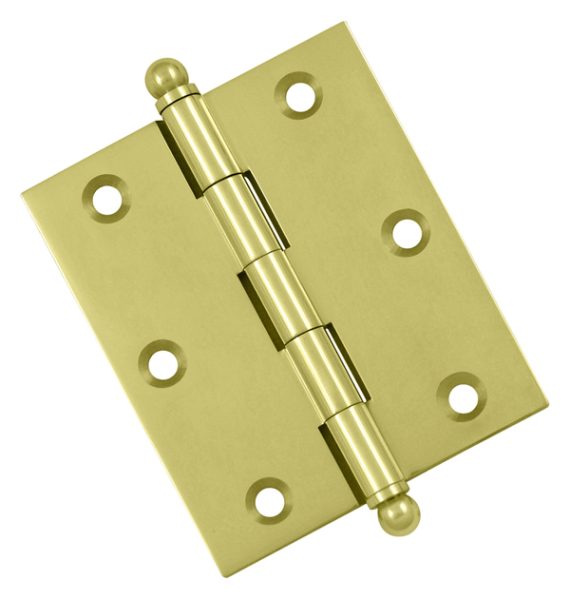 Cabinet Hinges | Solid Brass 3″ (76mm) x 2-1/2″ (64mm) Flush/Full Inset Non-Self Closing Ball Tip Cabinet Hinge Cabinet Hinges Black-Matte/Brass-Antique/Brass-Polished/Brass-Polished - Lifetime/Brass-Unlacquered/Bronze-Oil Rubbed/Chrome-Polished/Chrome-Satin/Nickel-Antique/Nickel-Polished/Nickel-Satin