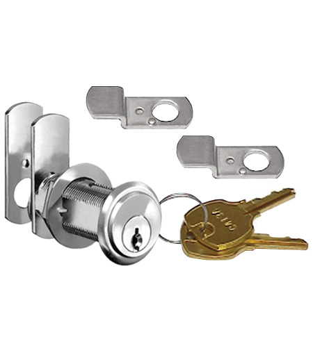 Cabinet Locks | National 1-1/16″ Pin Tumbler Cylinder Cam Lock with Keyed Options (Dull Chrome) Cabinet Locks Cabinet Locks