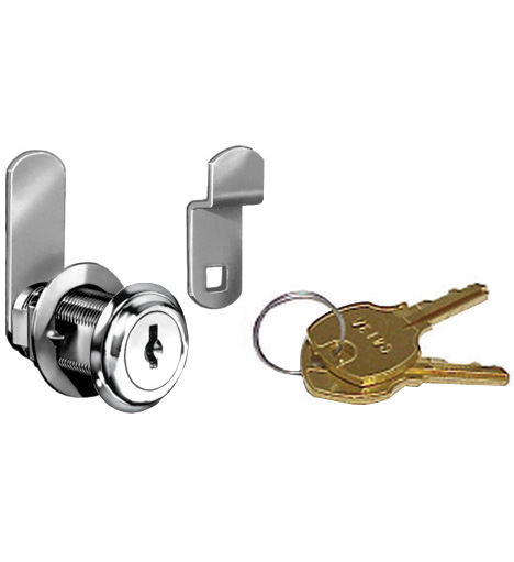 Cabinet Locks | National 1-3/16″ Disc Tumbler Cylinder Cam Lock with Keyed Options (Nickel) Cabinet Locks Cabinet Locks