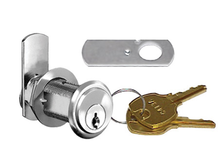 Cabinet Locks | National 1-3/16″ Pin Tumbler Cylinder Cam Lock with Keyed Options (Dull Chrome) Cabinet Locks Cabinet Locks