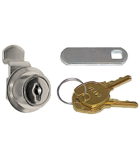 Cabinet Locks | National 7/16″ Disc Tumbler Cylinder Cam Cabinet Lock with Keyed Options (Nickel) Cabinet Locks Cabinet Locks