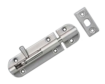 Catches, Latches & Bumpers | 3-9/16″ (90mm) Spring Loaded Barrel Bolt (Satin Stainless Steel) Catches, Latches & Bumpers Catches, Latches & Bumpers