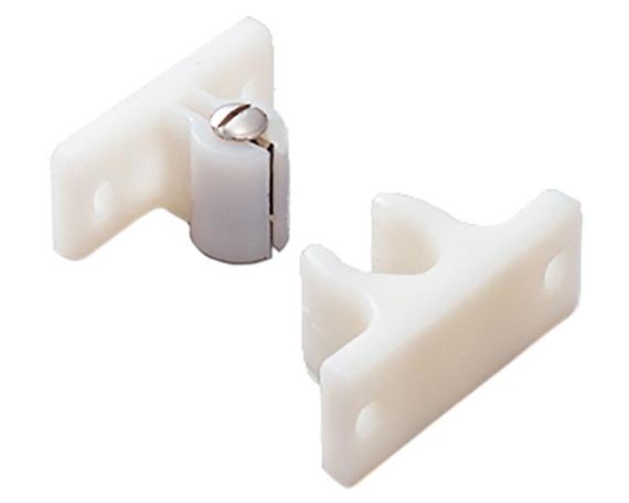 Catches, Latches & Bumpers | Adjustable Knuckle Catch- EACH (White) Catches, Latches & Bumpers Catches, Latches & Bumpers