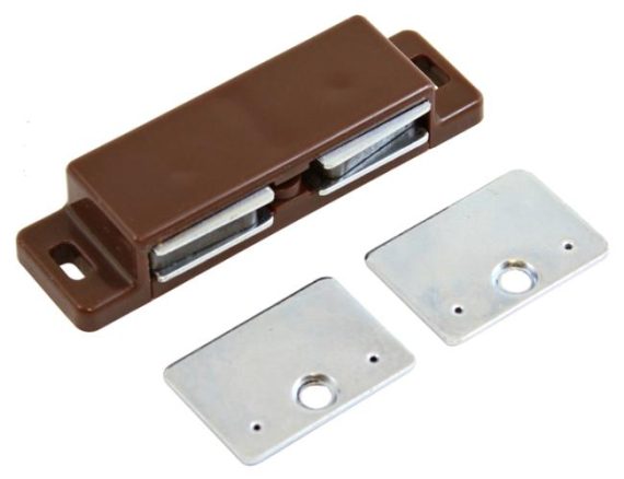 Catches, Latches & Bumpers | Double Magnetic Cabinet Catch (Brown) Catches, Latches & Bumpers Catches, Latches & Bumpers