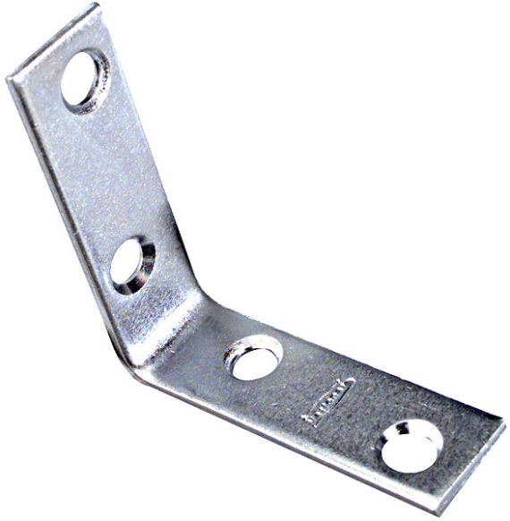 Leg Fittings & Corner Braces | National 115BC 2″ (51mm) Corner Brace – EACH (Zinc Plated) Furniture Leg Fittings & Corner Braces