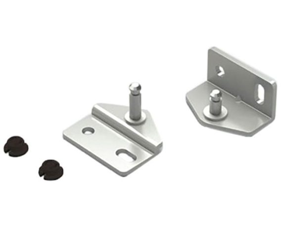 Lid Stays, Lid Hinges & Lid Supports | Brackets for SUG-L-FS140 Lid Stays- PAIR (Polished Stainless) Furniture Lid Stays, Lid Hinges & Lid Supports