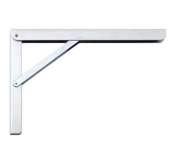 Shelf Brackets & Supports | 16″ (406mm)Adjustable Folding L Shelf Bracket – EACH (Zinc) Furniture Shelf Brackets & Supports