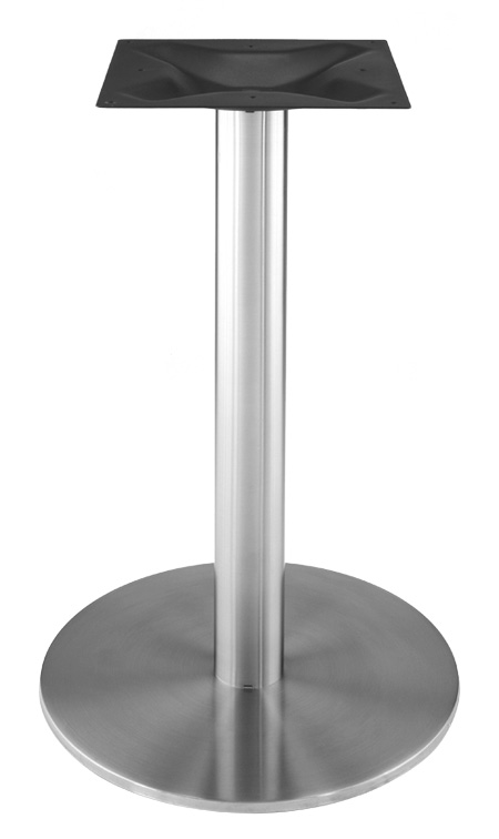 Table Bases & Desks | RFL Series Olivia 18″ (457mm) Round Stainless Steel Table Base with 3″ Column – (EACH) Furniture Table Bases & Desks