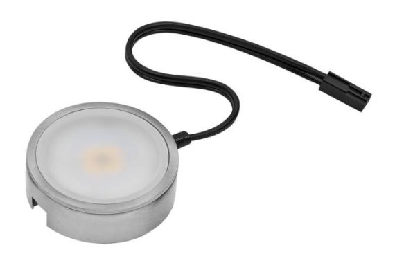 Under Cabinet Lighting | Pockit 120-M LED 120V 3000K Non-Linkable Puck Light – EACH Furniture Black/Nickel-Satin/White