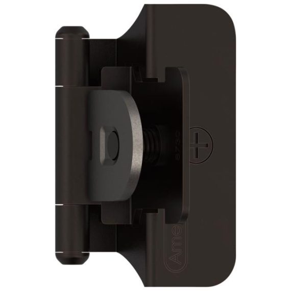 Cabinet Hinges | 1/4″ Overlay Double Demountable Partial Wrap Self Closing Cabinet Hinge – PAIR Cabinet Hinges Black-Matte/Bronze-Oil Rubbed/Champagne Bronze/Golden Champagne/Nickel-Satin