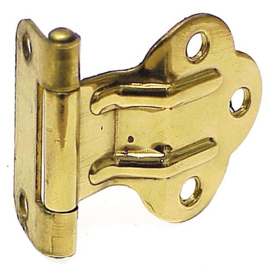 Cabinet Hinges | 3/8in. Offset Non-Self Closing Cabinet Hinge – EACH (Unlacquered Polished Brass) Cabinet Hinges Cabinet Hinges