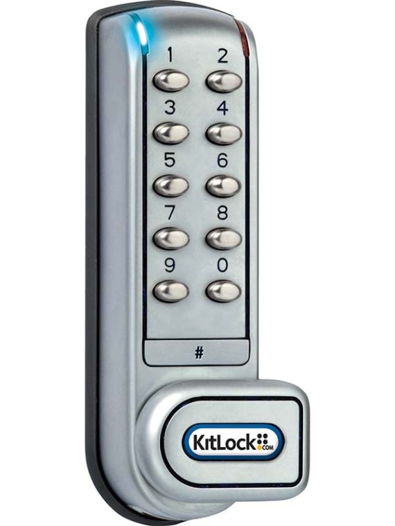 Cabinet Locks | KL1200 Heavy-Duty Electronic Cabinet/Locker Lock – (Silver/Grey) Cabinet Locks Cabinet Locks